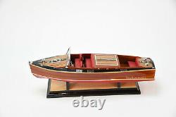 Chris Craft Runabout 21 Handmade Wooden Classic Boat Model NEW