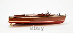 Chris Craft Runabout 21 Handmade Wooden Classic Boat Model NEW