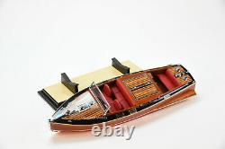 Chris Craft Runabout 21 Handmade Wooden Classic Boat Model NEW