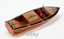 Chris Craft Runabout 21 Handmade Wooden Classic Boat Model NEW