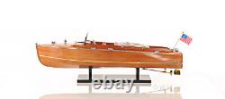 Chris Craft Runabout Medium Wooden Boat Model Replica