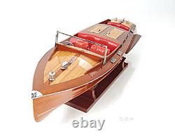 Chris Craft Runabout Medium Wooden Boat Model Replica