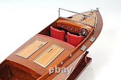 Chris Craft Runabout Medium Wooden Boat Model Replica