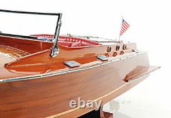 Chris Craft Runabout Wood Model 24 Classic Mahogany Racing Speed Boat New