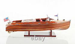 Chris Craft Runabout Wood Model 24 Classic Mahogany Racing Speed Boat New