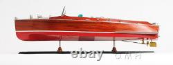 Chris Craft Runabout Wooden Mahogany Model 32 Classic Speed Boat Painted New