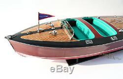 Chris Craft Triple Cockpit 26 Handmade Wooden Model Speed boat