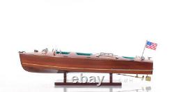 Chris Craft Triple Cockpit Runabout Wooden Model 24 Classic Mahogany Speed Boat