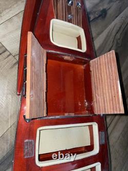 Chris Craft Triple Cockpit Runabout Wooden Model 26 Classic Mahogany Speed Boat