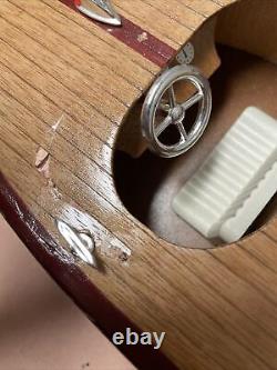 Chris Craft Triple Cockpit Speed Boat Wood Model 19 x 5 x 6