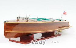 Chris Craft Triple Cockpit Speedboat 32' Built Wood Model Ship Assembled