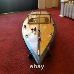 Chris Craft Wooden Classic Model Racing Boat Runabout Single Cockpit