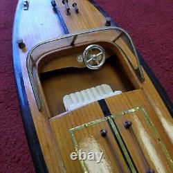 Chris Craft Wooden Classic Model Racing Boat Runabout Single Cockpit