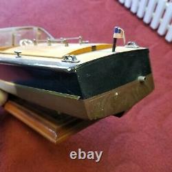 Chris Craft Wooden Classic Model Racing Boat Runabout Single Cockpit