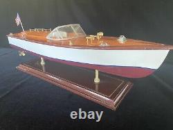 Chris Craft Wooden Classic Model Sport Boat Single Cockpit