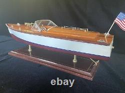 Chris Craft Wooden Classic Model Sport Boat Single Cockpit