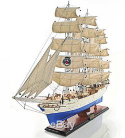 Christian Radich Norwegian Tall Ship Sailboat 37 Wood Model Boat Assembled