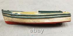 Circa 1920 American Folk Art Ethel Pond Boat Speedboat Model