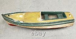 Circa 1920 American Folk Art Ethel Pond Boat Speedboat Model