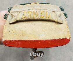 Circa 1920 American Folk Art Ethel Pond Boat Speedboat Model