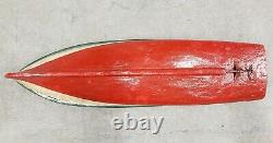 Circa 1920 American Folk Art Ethel Pond Boat Speedboat Model