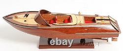 Classic Runabout Speed Boat Wood Model 16 Powerboat Handcrafted Fully Built New