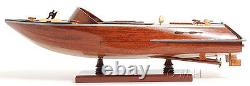 Classic Runabout Speed Boat Wood Model 16 Powerboat Handcrafted Fully Built New