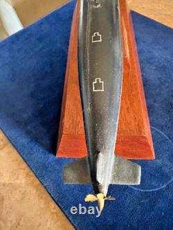 Cold War Soviet Navy Alfa Class Nuclear Submarine Wood/Plastic Model 1267