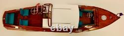 Collectible model of 1929 Chris Craft Cruiser Hand-Made Wooden Model-33.5 long
