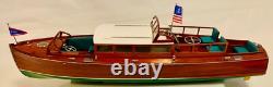 Collectible model of 1929 Chris Craft Cruiser Hand-Made Wooden Model-33.5 long
