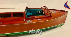 Collectible model of 1929 Chris Craft Cruiser Hand-Made Wooden Model-33.5 long