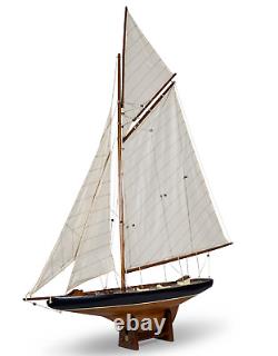 Columbia 1901 America's Cup J Class Yacht Model 37 Wooden Sailboat Built Boat