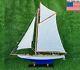 Columbia Pond Yatch Model Handmade Wooden Ship For Home Decor Office Display