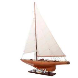 Columbia Sm Sailboat Model America Cup 1958 166 Scale Wooden Model Boat