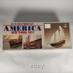 Constructo 156 Scale America New York 1851 P. O. F. Wood Ship Model Kit NIOB