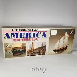 Constructo 1/56 Scale'America' New York 1851 P. O. F. Wood Ship Model Kit c. 1987
