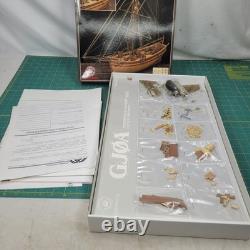 Constructo Gjoa 1906 Cutter Of Amundsen Wooden Boat Kit 160 Scale New Open Box