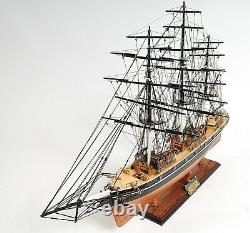 Cutty Sark 34 Inch Large WOODEN SHIP MODEL No Sail Display Decor Collectible New