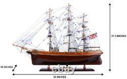 Cutty Sark Wooden Tall China Clipper Ship Model 34 Fully Assembled Boat