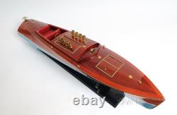 DIXIE II Speedboat Model Wooden Boat Replica