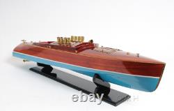 DIXIE II Speedboat Model Wooden Boat Replica