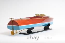 DIXIE II Speedboat Model Wooden Boat Replica