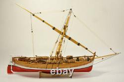 DIY Leudo Trade boat Scale 148 430mm 17 Wood model ship kit