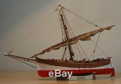 DIY Leudo Trade boat Scale 148 430mm 17 Wood model ship kit