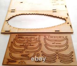 DIY Wooden Kit ship LSM0601 Wooden kit Wooden kit The boat of Peter I Scale 124