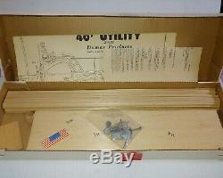 DUMAS Chris-Craft US Coast Guard Utility Wood Boat Model Construction Kit withBox