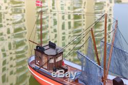 Danish fishing boat RC Model 1/18 610 mm Wooden model ship kit