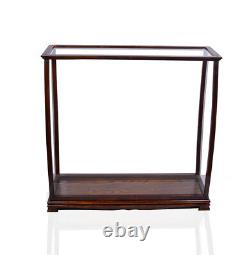 Display Case Wood Table Top Cabinet Acrylic Glass34 Ships And Boats Models