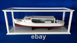 Display Case, Wood With White Finish, Acrylic Panels, For Boat Models & Other