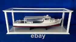 Display Case, Wood With White Finish, Acrylic Panels, For Boat Models & Other